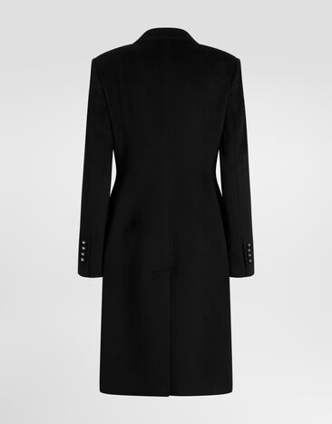 Dolce & Gabbana Dolce single-breasted coat in wool Black F0Q41THU2CA