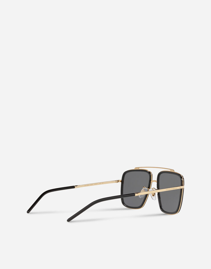 Dolce & Gabbana Sonnenbrille Madison GOLD GLÄNZEND UND SCHWARZ GLÄNZEND VG2220VM281