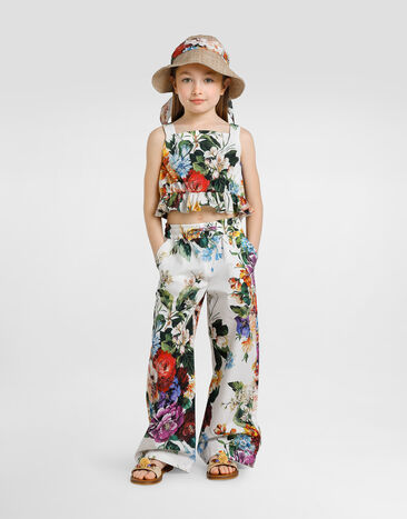Dolce & Gabbana Flower-print cotton poplin trousers Print L53P50HS5TV