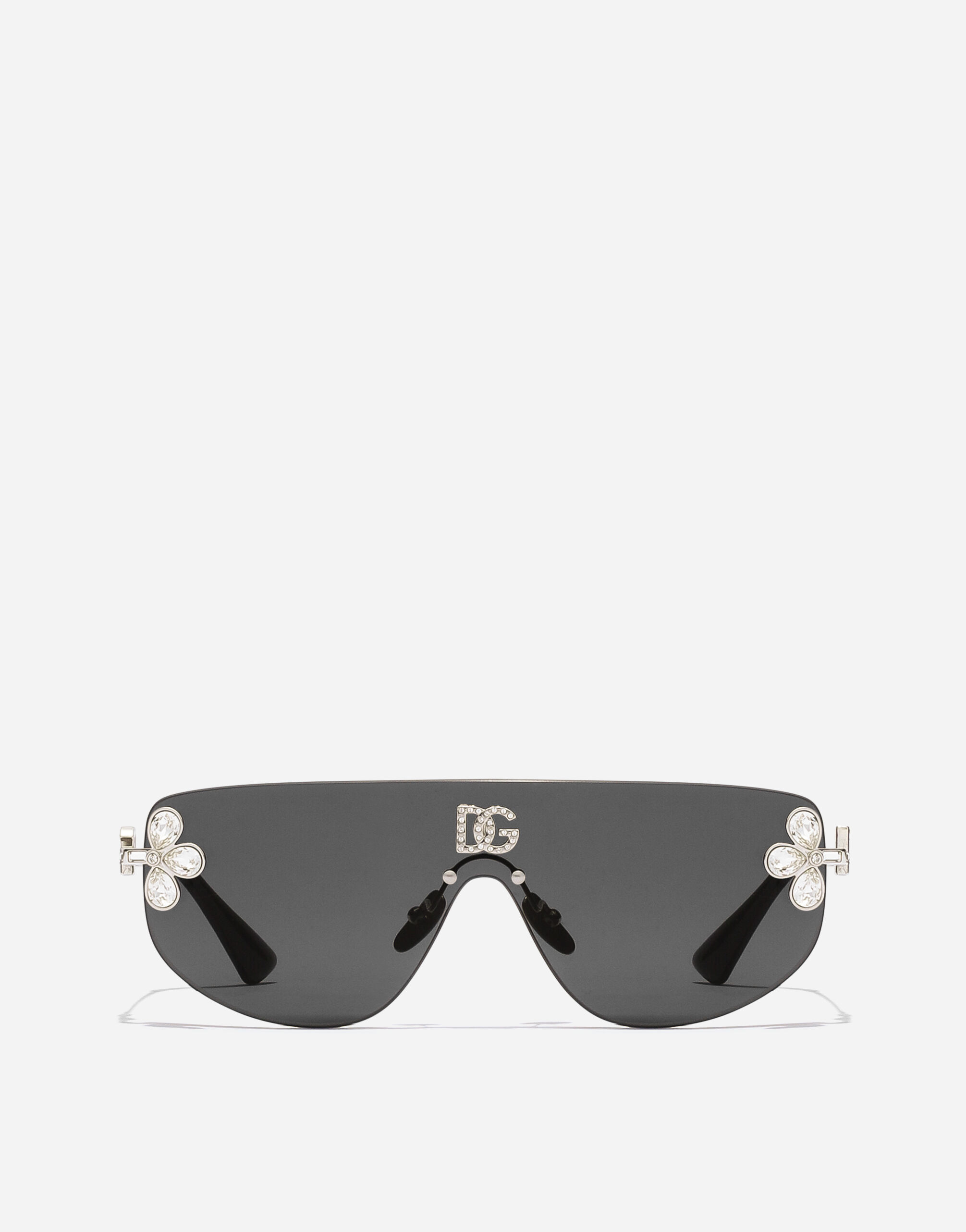 Dolce & Gabbana サングラス シルバー Silverのウィメンズ DG クリスタル サングラス | Dolce&Gabbana®