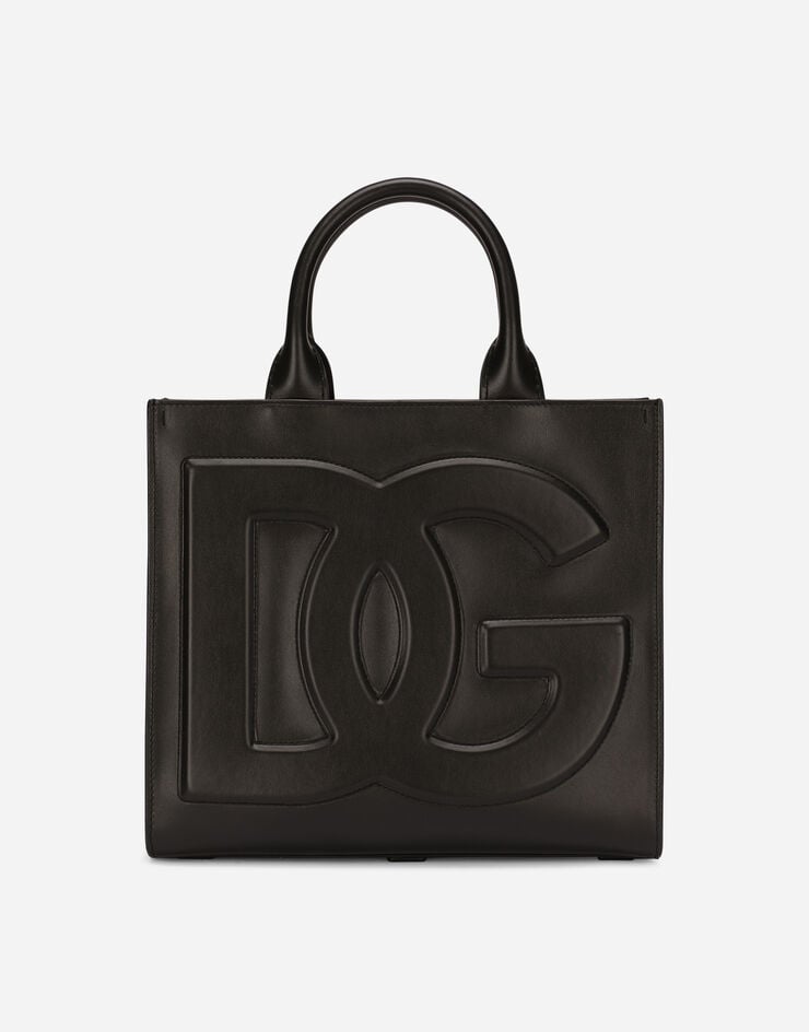 Dolce & Gabbana Cabas DG Daily petit format en cuir de veau Noir BB7272AQ269