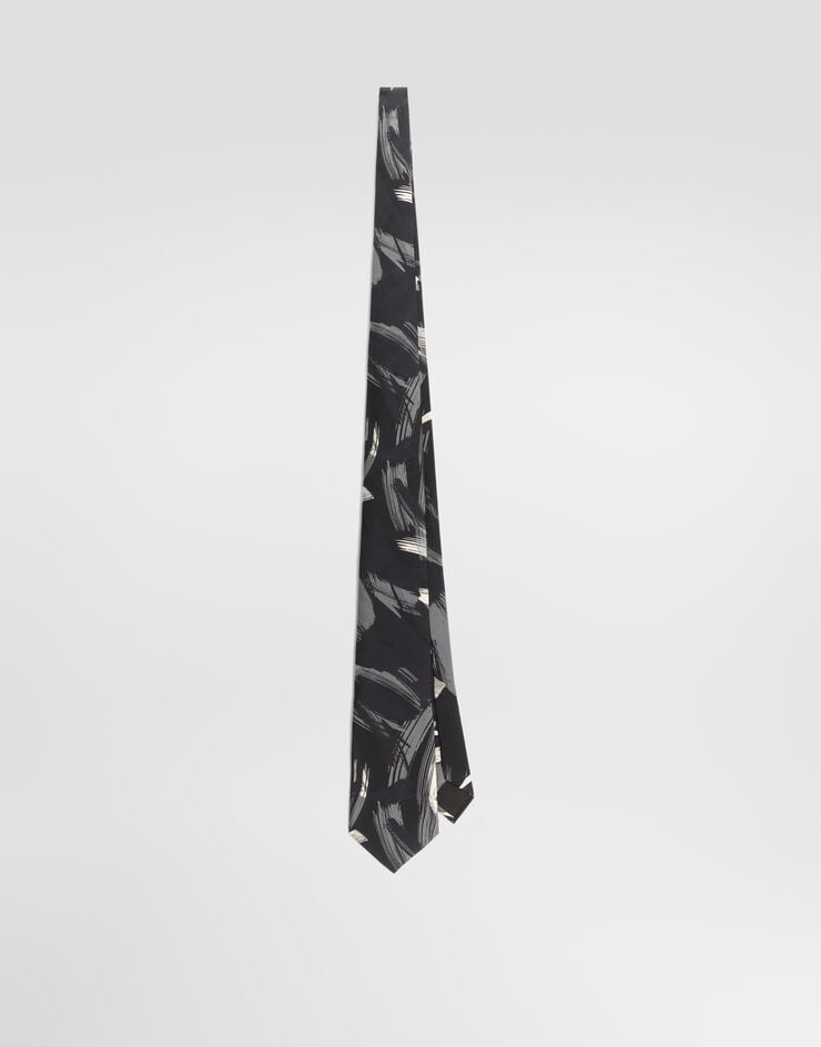 Dolce & Gabbana Abstract-print twill tie Dolce & Gabbana Abstract-print twill tie GT147EG0WVW