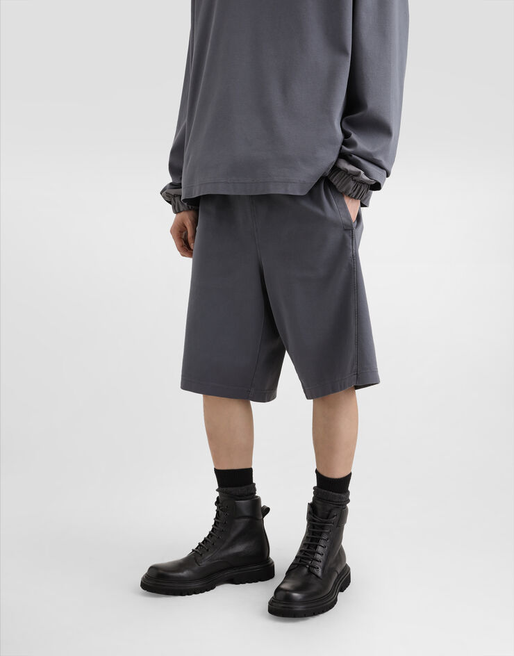 Dolce & Gabbana Bermudas estilo jogger de algodón Gris GP0S5TG7N7G