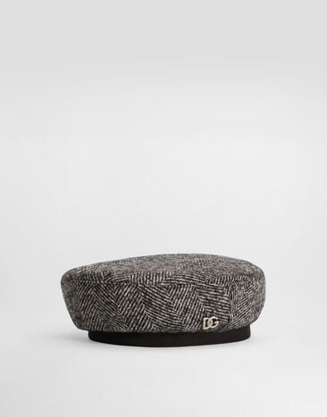 Dolce & Gabbana Wool blend chevron beret Multicolor LB5H43FCZAF