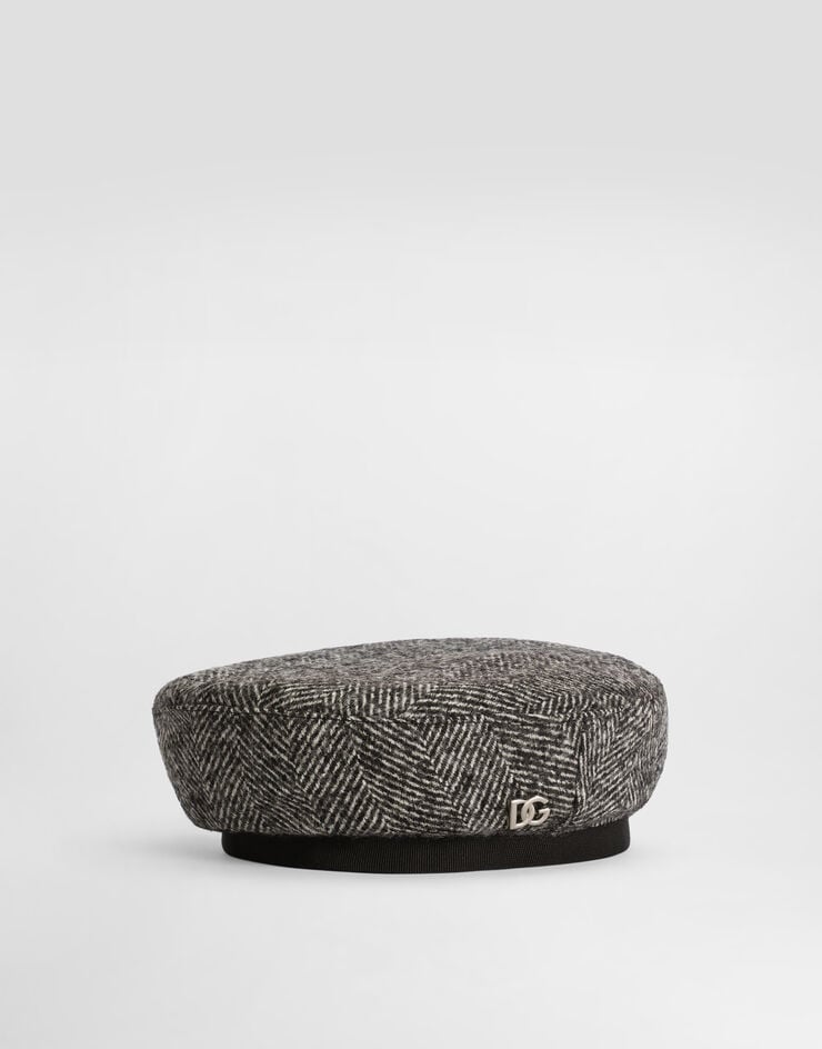 Dolce & Gabbana Wool blend chevron beret Multicolor LB5H43FCZAF