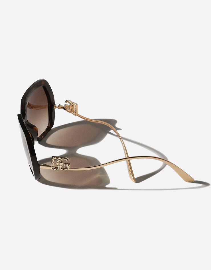 Dolce & Gabbana DG Crystal sunglasses Marrón VG446BVP213