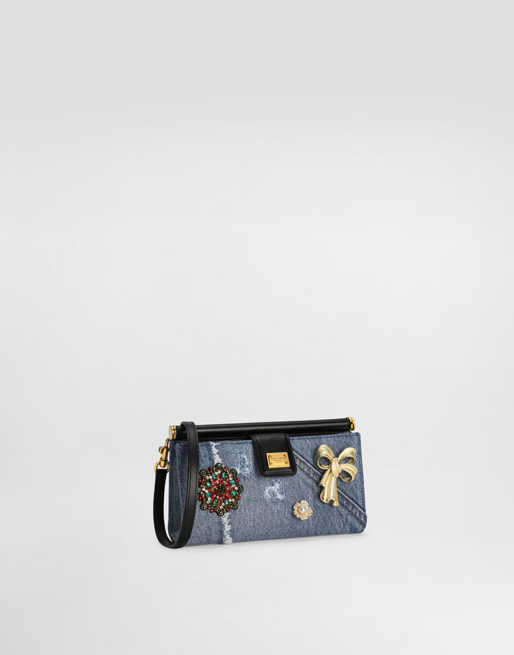 Dolce & Gabbana Sicily denim phone bag Multicolor BI3367AG682