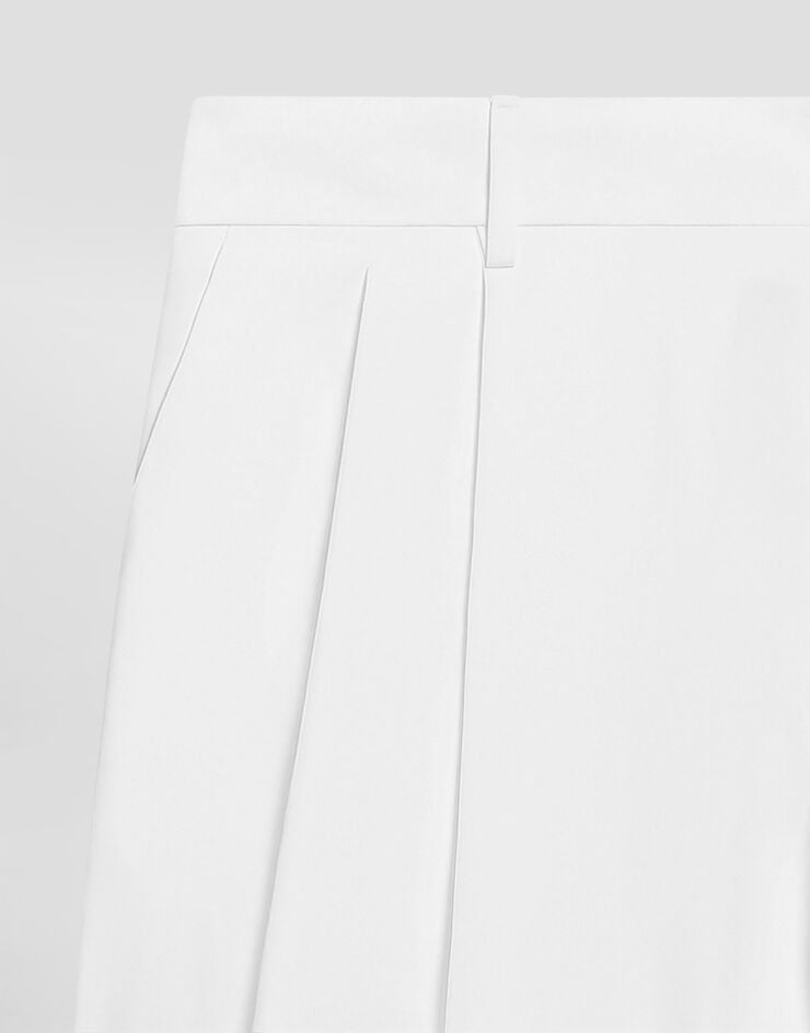 Dolce & Gabbana Linen trousers with double pleat Dolce & Gabbana Linen trousers with double pleat White GP16OTFU4JB