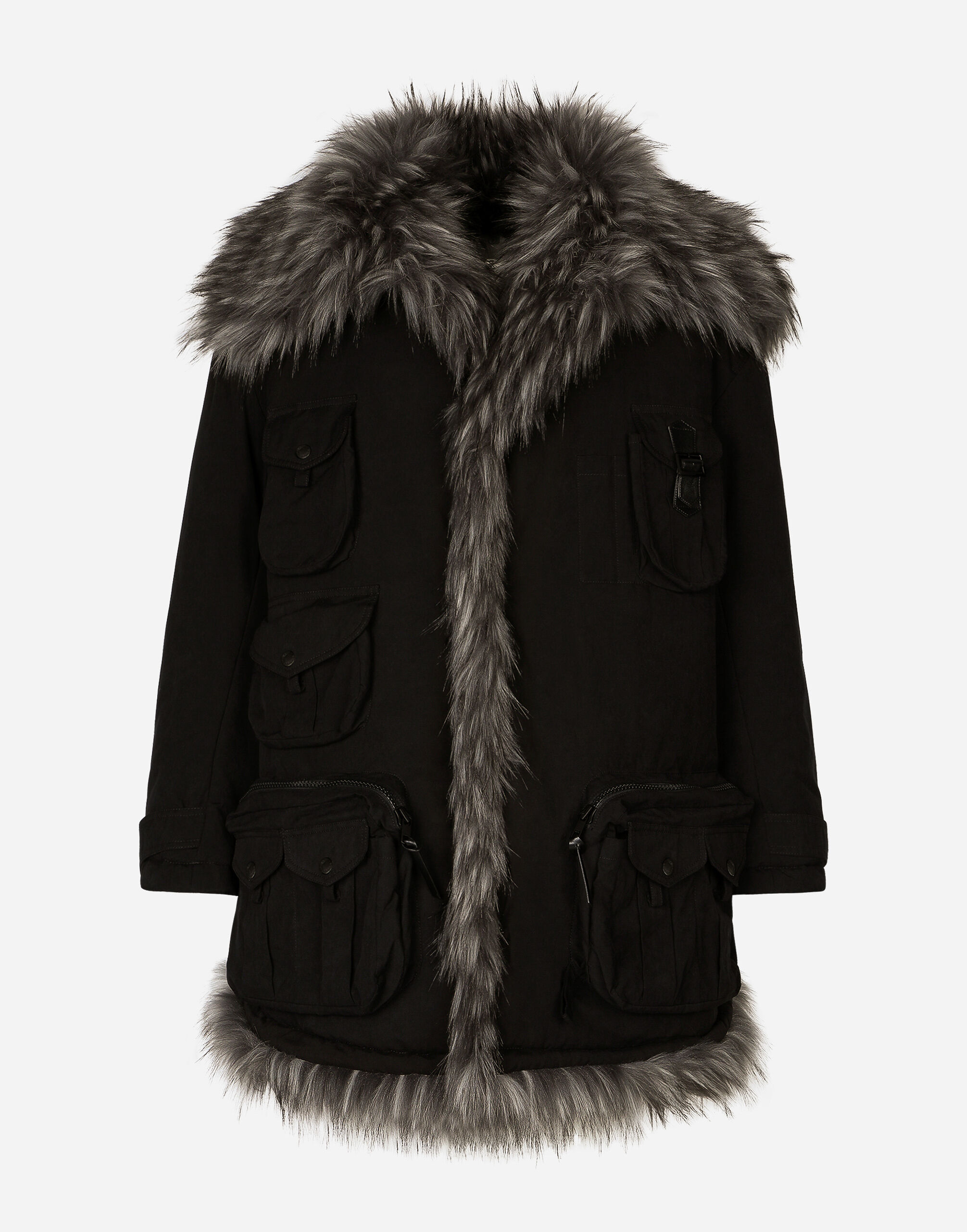 Fur lined sale peacoat