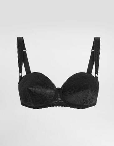 Dolce & Gabbana Lace balconette bra with conical cups Pale Pink O1B12TON06G