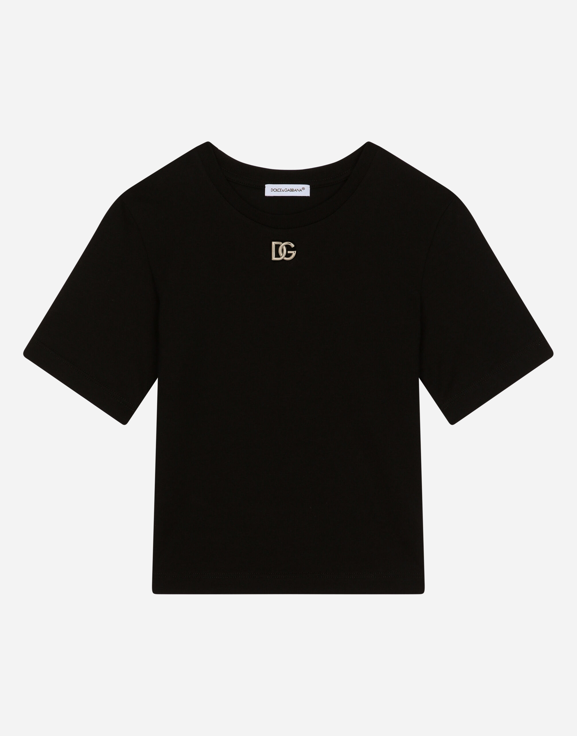 T SHIRT MANICA CORTA in Schwarz fur Damen Dolce Gabbana