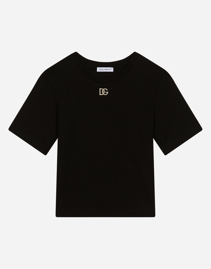 Dolce & Gabbana T-SHIRT MANICA CORTA Schwarz L5JTKTG7I4L