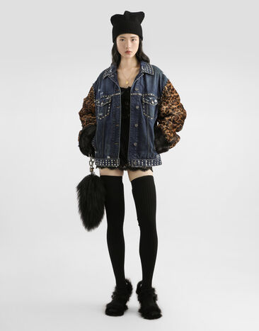 Dolce & Gabbana Oversized denim jacket Multicolor F9T67ZG8NQ1