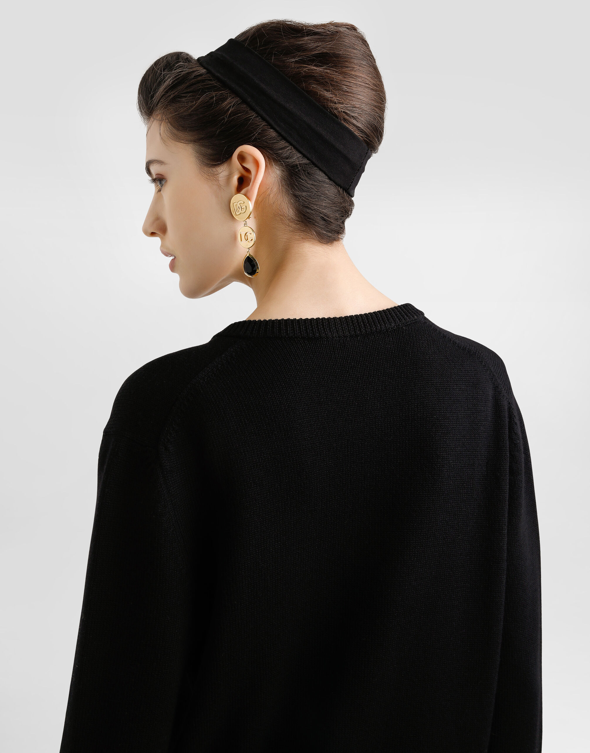 DOLCE&GABBANA ローゲージニット 44 ブラック Wool pullover in Black for Women | Dolce&Gabbana® US