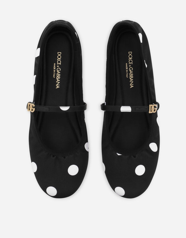 Dolce & Gabbana Bailarina de raso estampado Imprima CB0222AV885