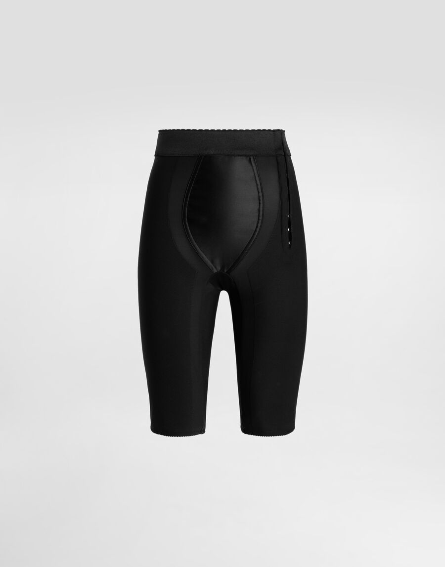 Stretch satin bike shorts