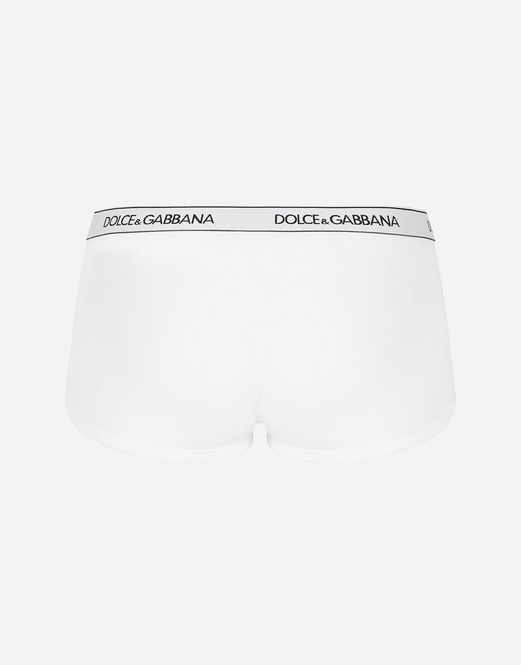 Dolce & Gabbana Jersey shorts with branded elastic Blanc O3B32TFUEEY