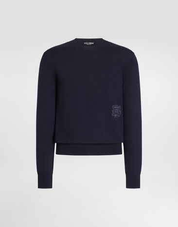 Dolce & Gabbana バージン ウール プルオーバー Dolce & Gabbana バージン ウール プルオーバー Blue GXX24ZJGMLS