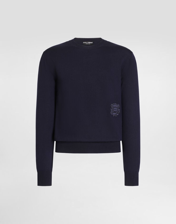 Dolce & Gabbana Virgin wool pullover Dolce & Gabbana Virgin wool pullover Blue GXX24ZJGMLS