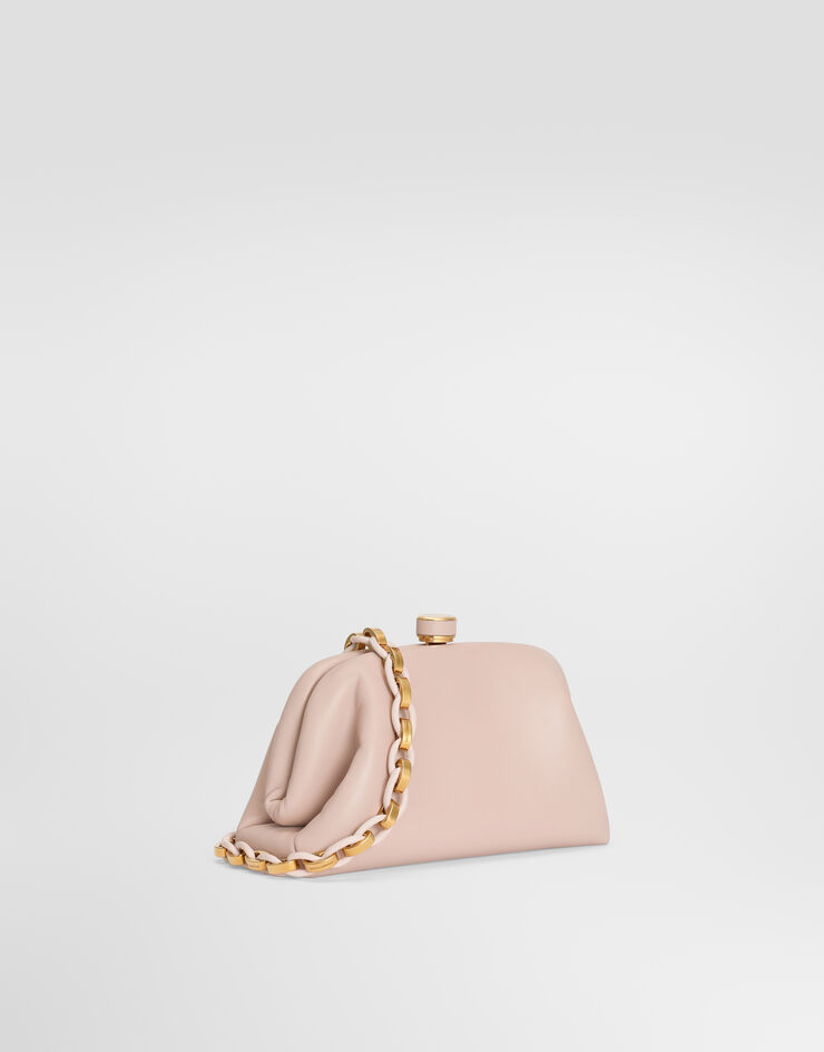 Dolce & Gabbana 핸드백 Grandma 미니 플롱제 나파 가죽 소재 페일 핑크 BB7993BF984