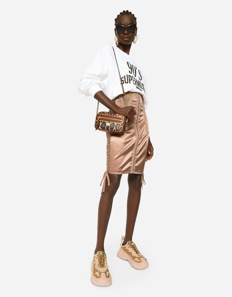 Dolce & Gabbana FELPA GIROC.MAN.LUNG Multicolor F9L05TFU7DU