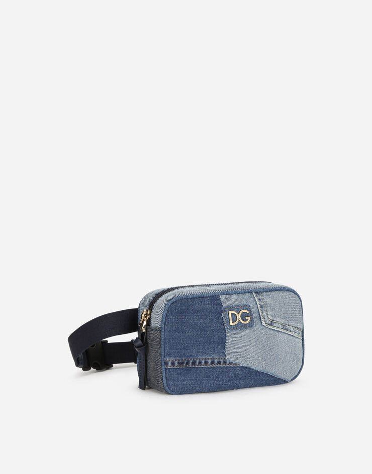 Dolce & Gabbana Denim patchwork belt bag Blue EB0202A4801