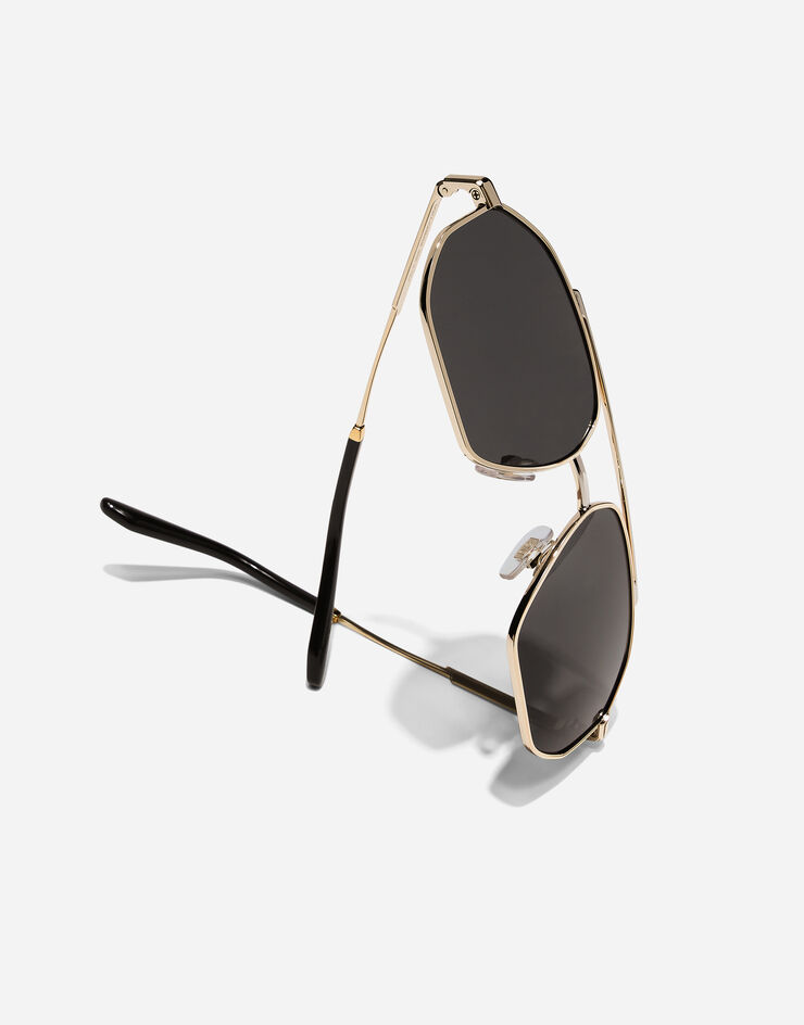 Dolce & Gabbana نظارة شمسية Metal Classic ذهبي VG2328VM387
