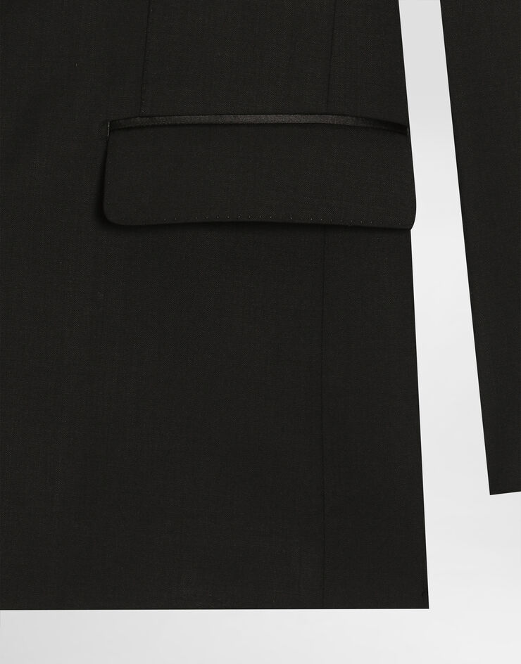 Dolce & Gabbana Single-breasted sicilia wool jacket Black G2PQ4TFUBGC