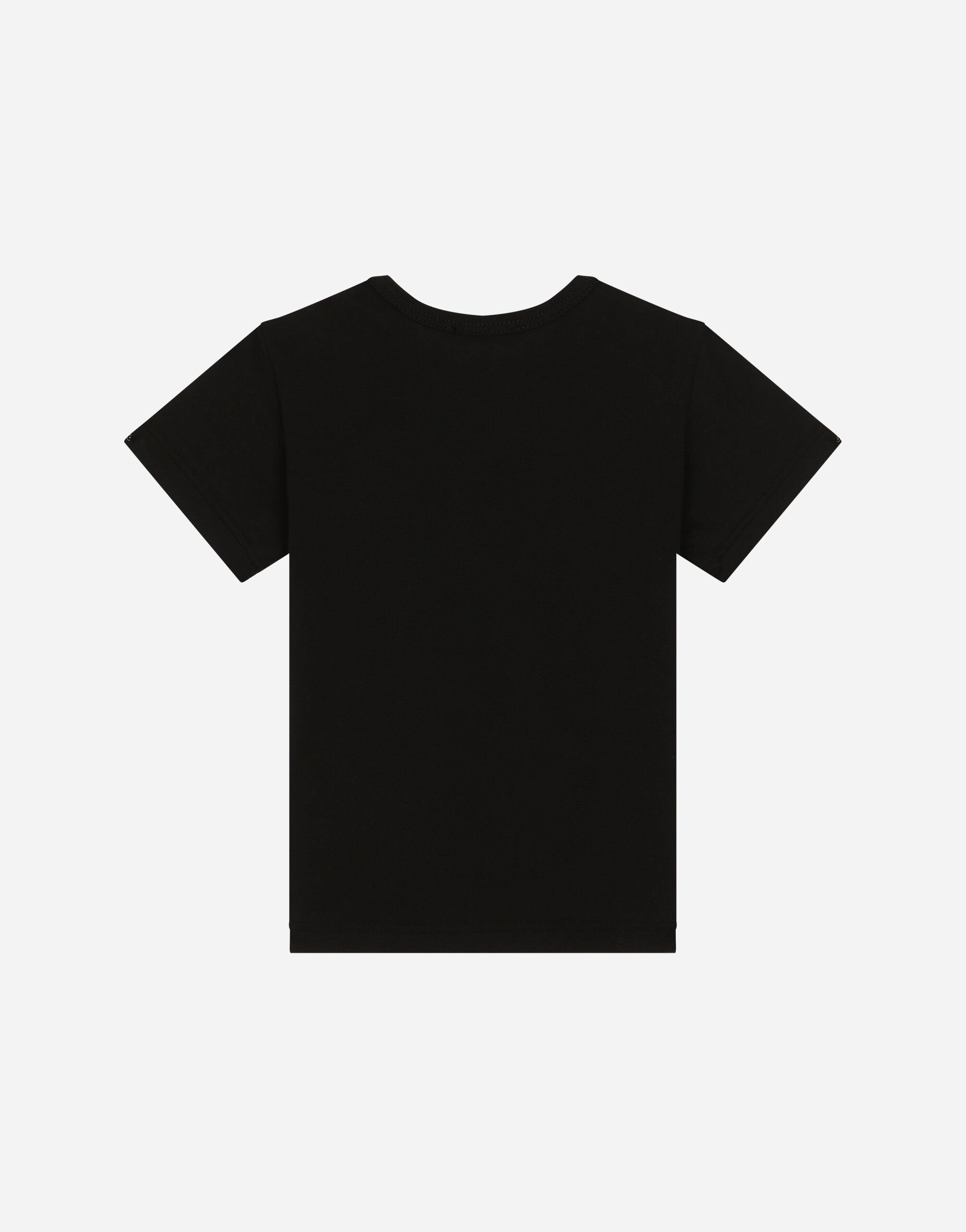 Dolce & Gabbana ロゴプレート 半袖 tシャツ ブラック ブラックのメンズ Tシャツ コットン ロゴプレート | Dolce&Gabbana®