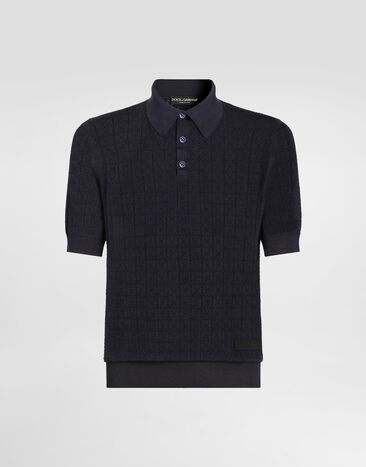 Dolce & Gabbana Polo con detalles de encaje broderie anglaise Dolce & Gabbana Polo con detalles de encaje broderie anglaise Grey GXZ02ZJBSQ4
