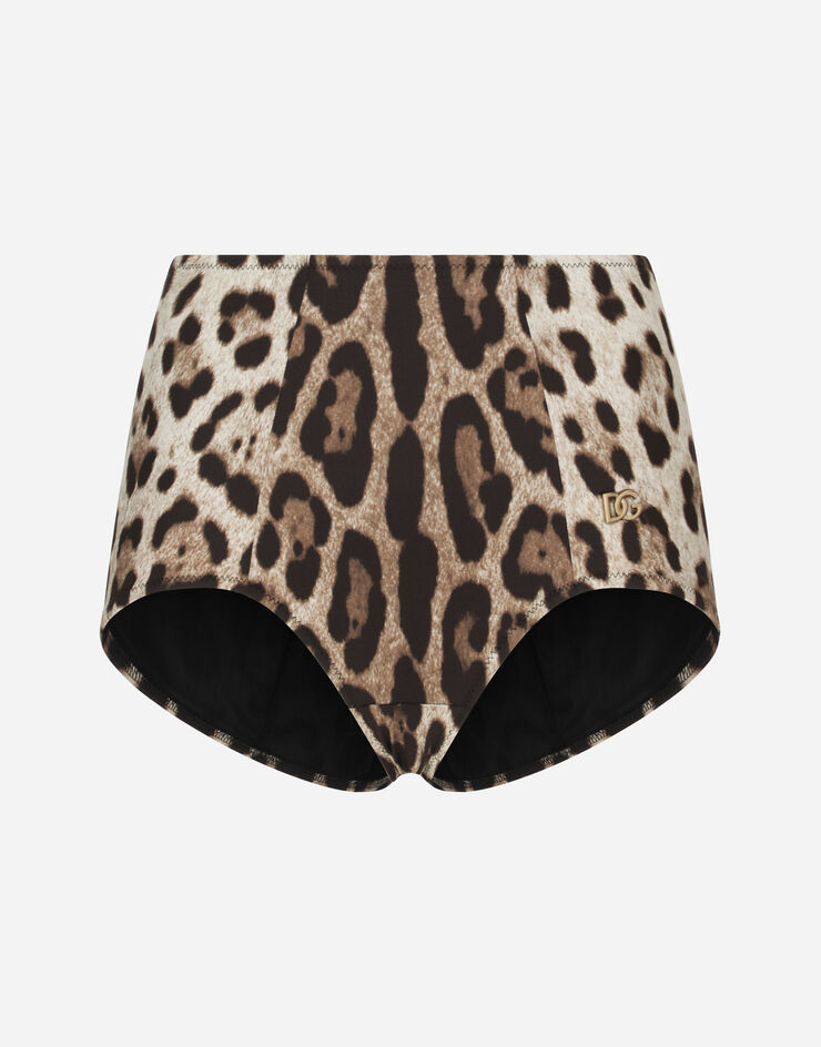 Dolce & Gabbana Leopard-print high-waisted bikini bottoms STAMPA LEO O2A16JONO11