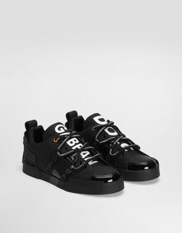 Dolce & Gabbana Portofino sneakers in calfskin and patent leather Multicolor CS2328AJ986