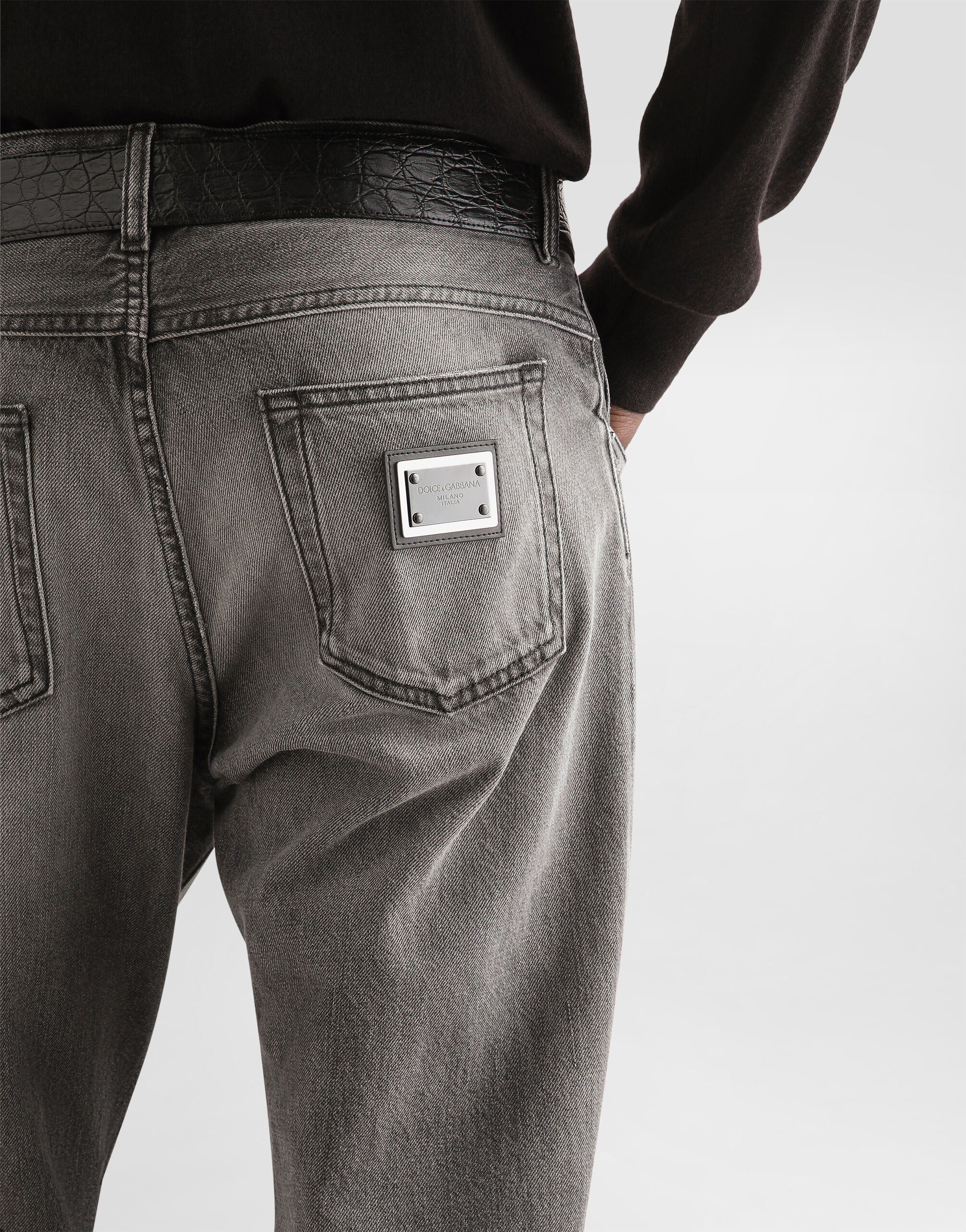 マルチカラーのメンズ Denim trousers | Dolce&Gabbana®