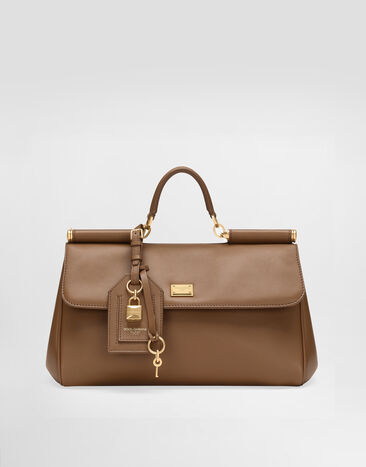 Dolce & Gabbana My Sicily handbag in plongé calfskin Brown BB7782B7321