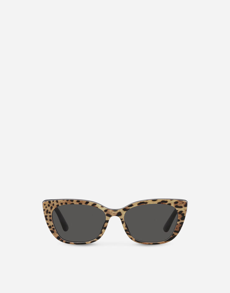 Dolce & Gabbana Солнцезащитные очки Mini Me леопардовым принтом VG442CVP387