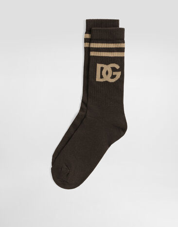 Dolce & Gabbana DG logo shaved sock Multicolor GXS80TJFMLA