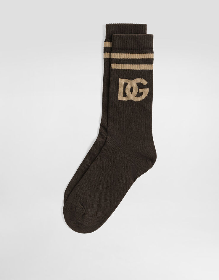 Dolce & Gabbana DG logo shaved sock Multicolor GXS80TJFMLA