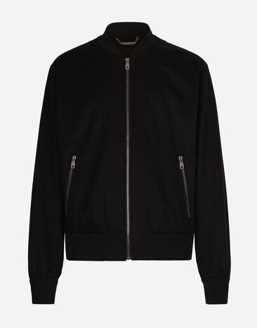 Dolce & Gabbana ボンバージャケット カシミヤ ブルー G9AYGTFU2AX