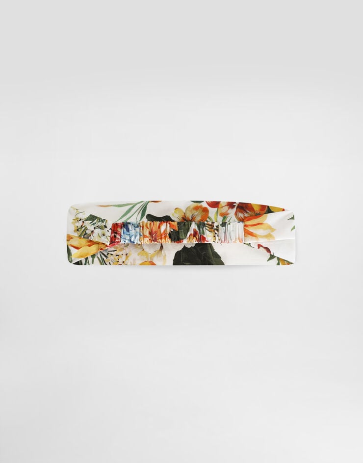 Dolce & Gabbana Flower-print poplin bandana Print LB4H91HS5TV