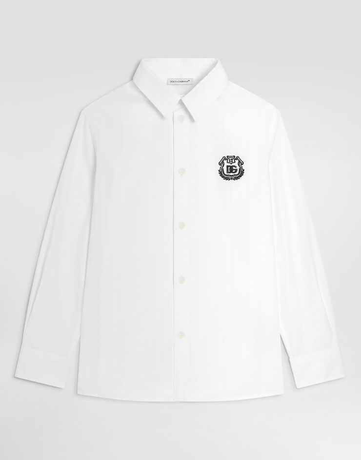 Dolce & Gabbana Poplin shirt with logo  L43S23G7P6F