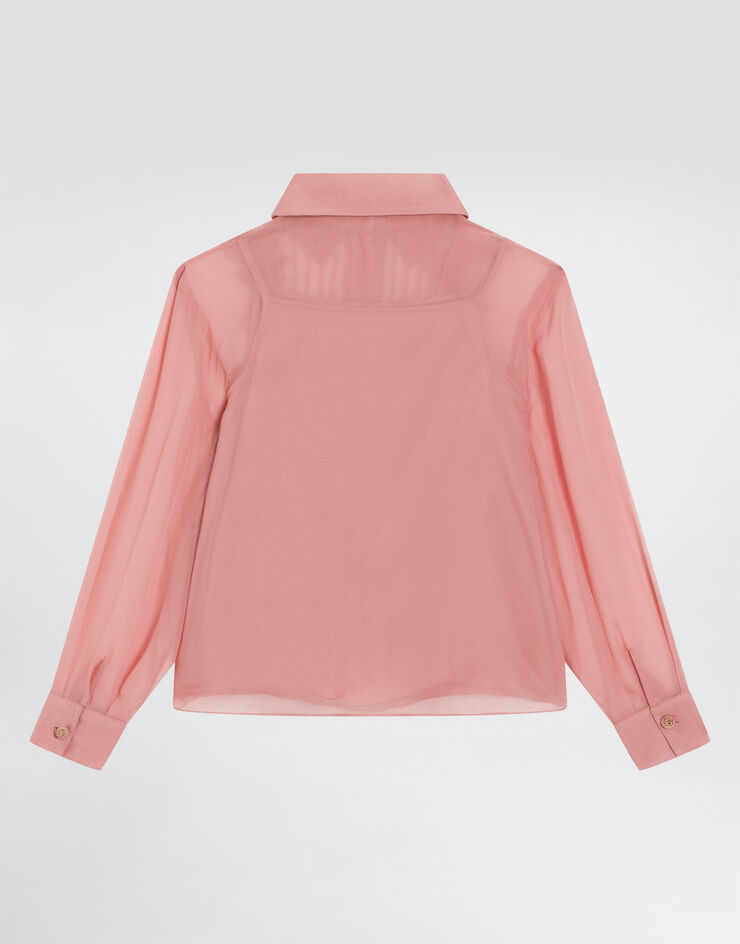 Dolce & Gabbana Chiffon shirt Pink L56S27FU1AT