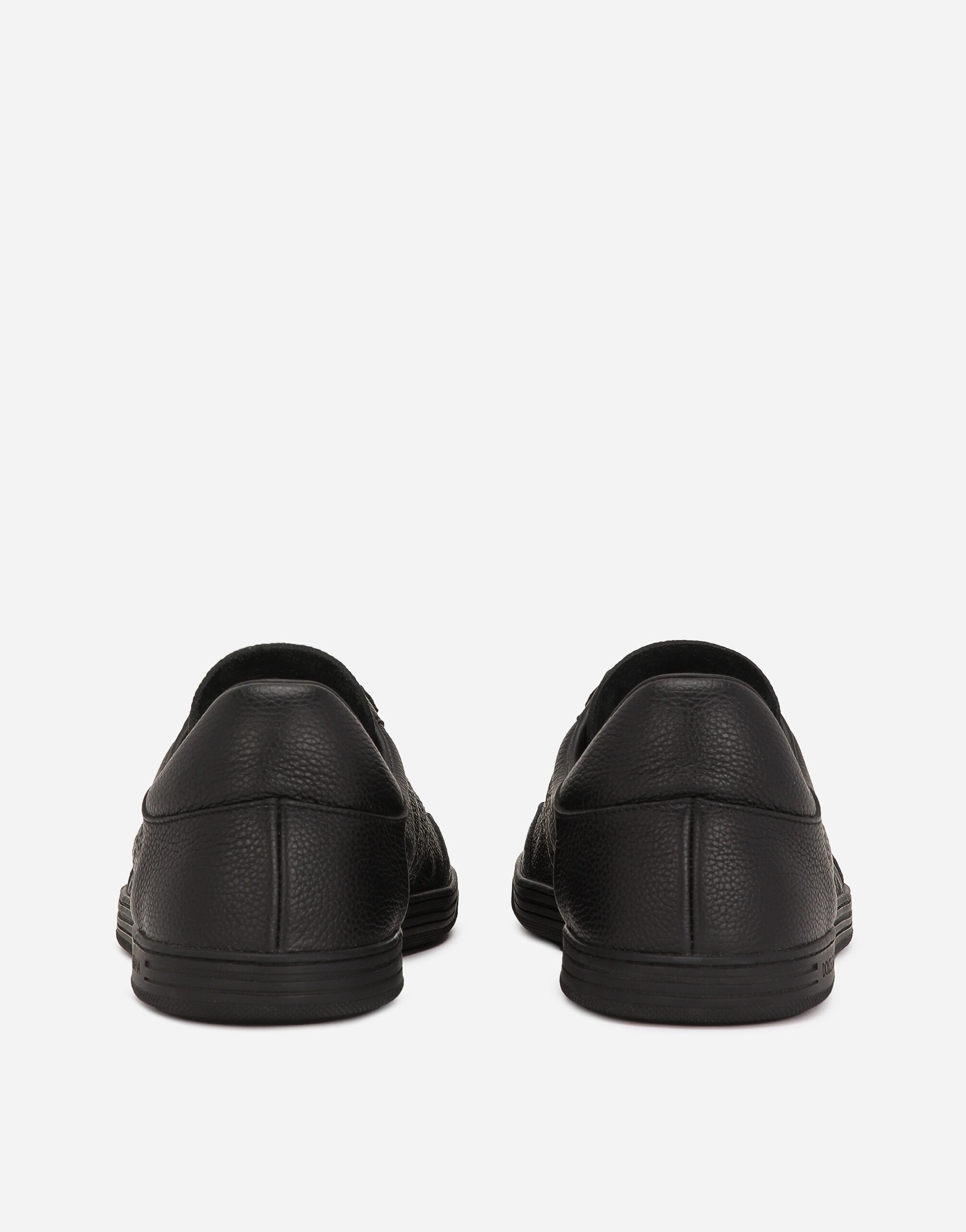 DOLCE&GABBANA サントロペ スニーカー パーフォレーションカーフ ブラックのメンズ サントロペ スニーカー パーフォレーション