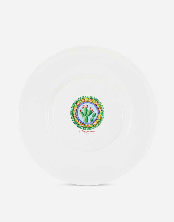 Dolce & Gabbana Assiette de présentation en Porcelaine Fine Multicolore TC0005TCA07