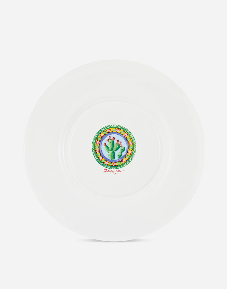 Dolce & Gabbana Charger Plate in Fine Porcelain Multicolor TC0005TCA07
