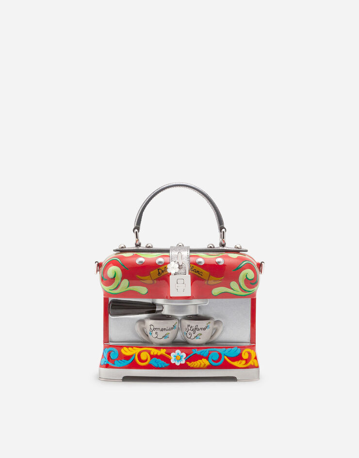 Dolce & Gabbana Coffee machine Dolce Box bag with Carretto design Multicolor BB5970AS703