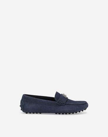 Dolce & Gabbana Nubuck loafers Blue L4JB6IG7K8O