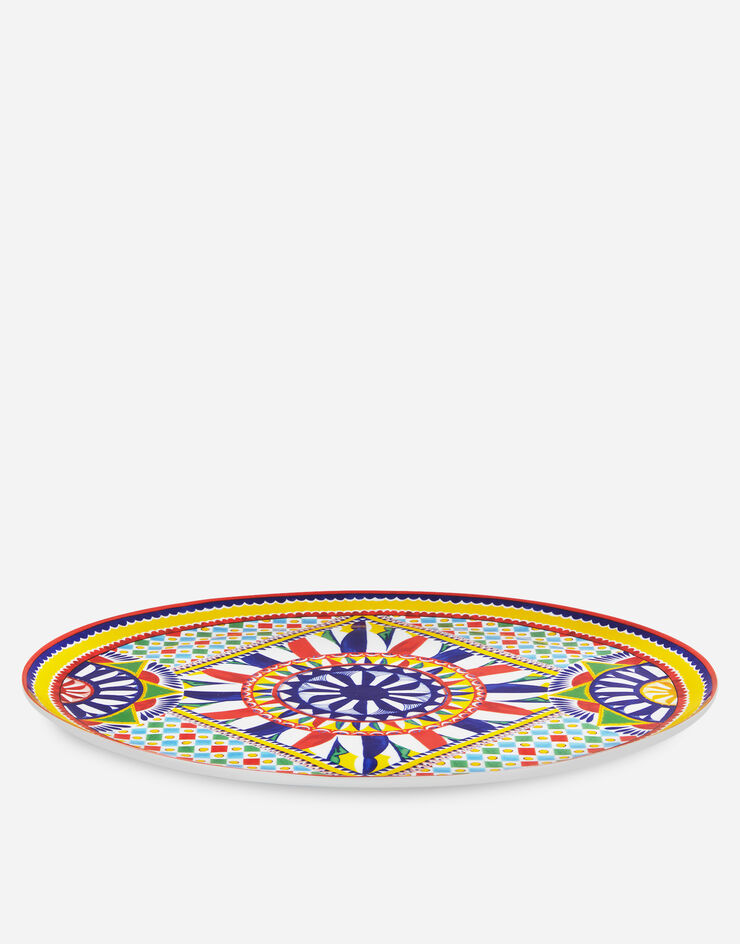 Dolce & Gabbana Plat de service en Porcelaine Multicolore TC0025TCA20