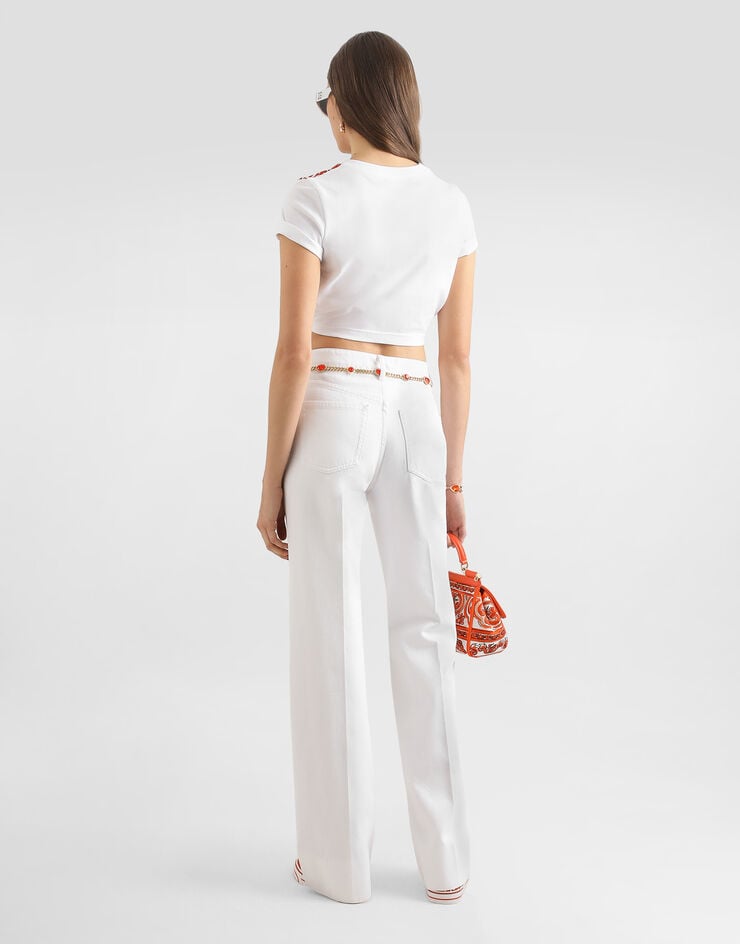 Dolce & Gabbana 5-pocket denim trousers Multicolor FTC79DG8PE9