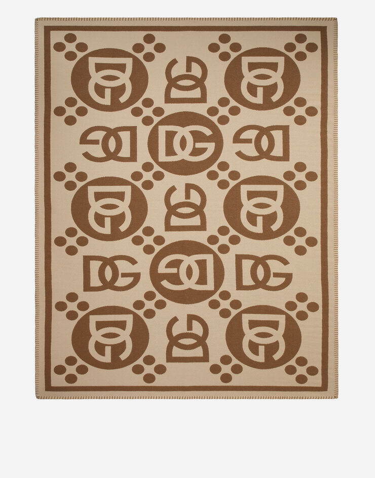 Dolce & Gabbana Wool Jacquard Blanket Dolce & Gabbana Wool Jacquard Blanket Multicolor TCE012TCAN2