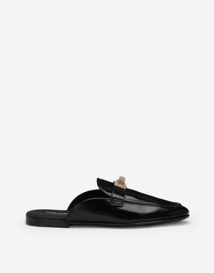 Dolce & Gabbana Brushed calfskin mules Black A80438AQ237